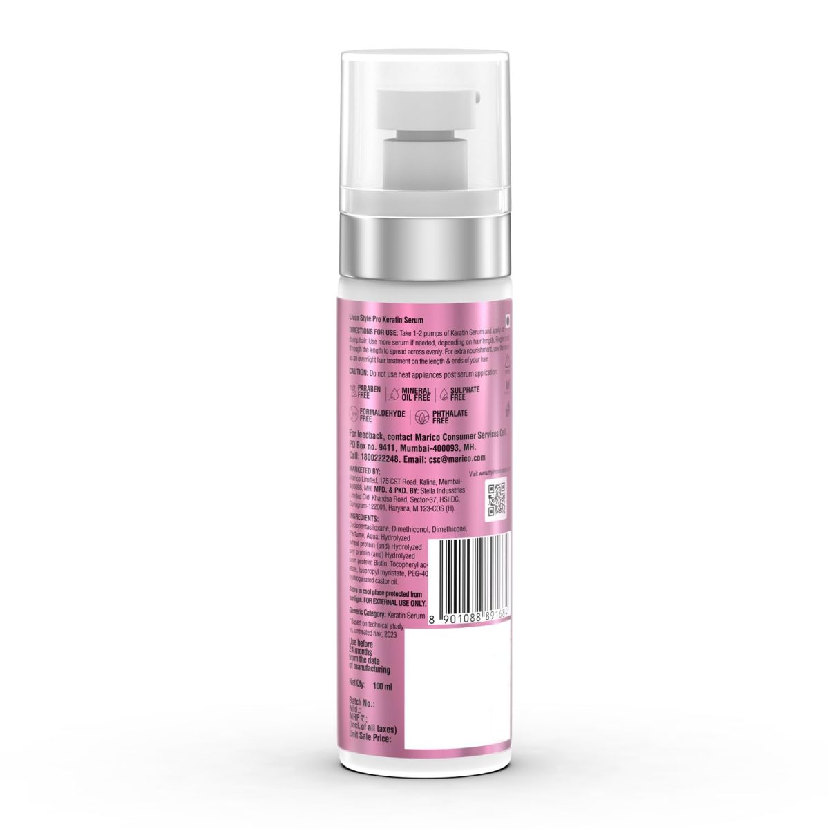 Livon Style Pro Keratin Hair Serum for Women | 10X Stronger & Smoother Hair| With Keratin & Biotin| All Hair Types| 100 ml - Image 7