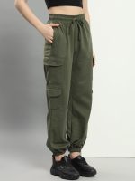 Q - RIOUS Women's Relaxed Fit Cargo Style Jogger Pants - Image 2