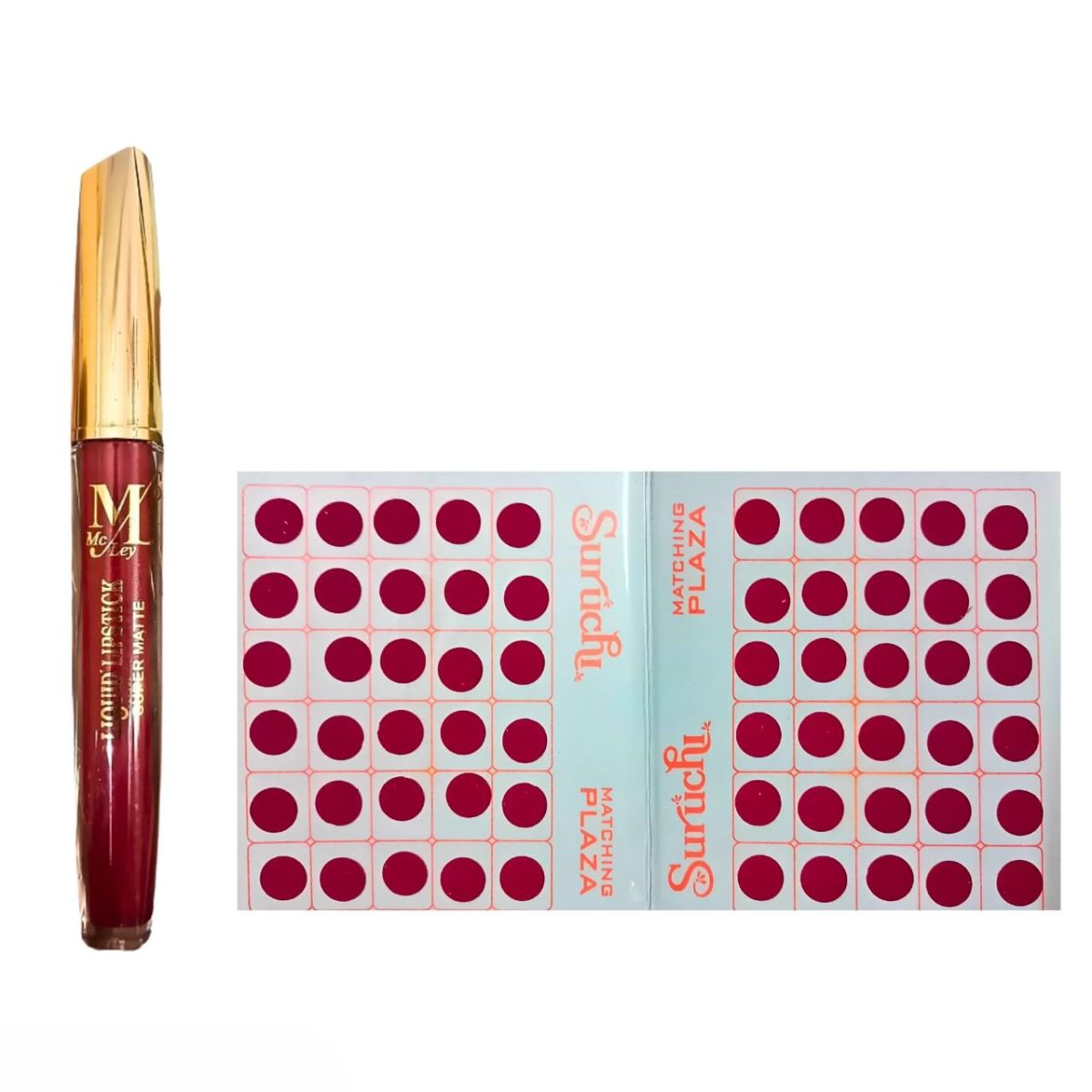 Combo of 1 Liquid Sindoor & 60 Bindis | Skin Friendly | Smudge-Proof, Long Lasting | Perfect for Women & Girls