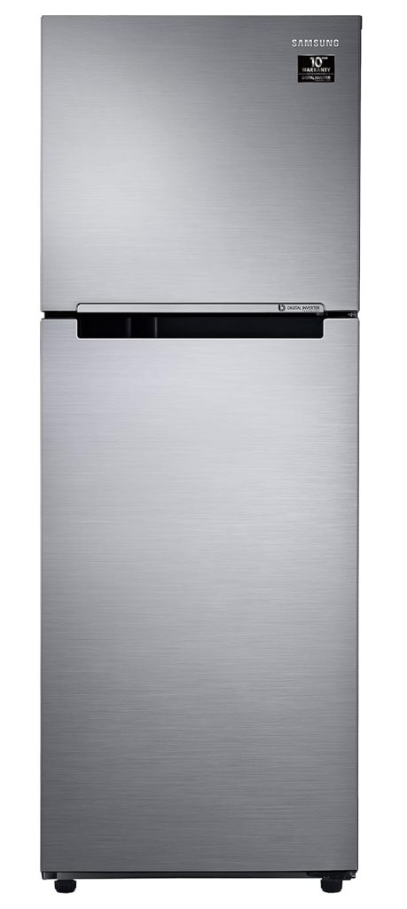 Samsung 236L 2 Star Inverter Frost-Free Double Door Refrigerator Appliance (RT28C3052S8/HL,Elegant Inox)