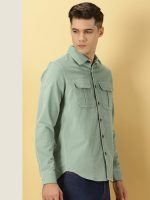 Thomas Scott Men's | Premium Corduroy | Slim Fit | Long Sleeve | Double Pocket | Spread Collar |Casual Shirt for Men. - Image 3
