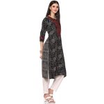 BIBA Women Rayon Straight Printed Kurta - Image 3