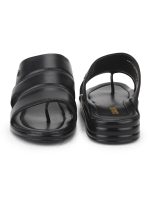 Liberty Coolers 7123-510 Casual Slippers For Men - Black, PU Slip-on Slipper - Stylish Footwear for Travel, Office & Home - Soft Padded Sole - Lightweight and Durable - Outdoor Chappal for Man - Image 6