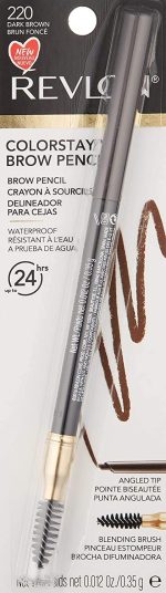 Revlon ColorStay Brow Pencil, Dark Brown - Image 7