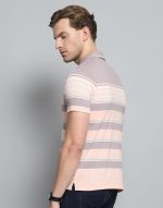 Monte Carlo Men's Regular Fit Polo T-Shirt | Half Sleeve | Striped Collared Tee | Casual Everyday Wear | Stylish & Comfortable T-Shirt for Men - Image 4