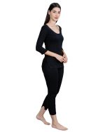 Yuneek Womens Winter Wear 3/4th Sleeve Thermal Set | Top and Lower - Image 4