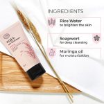 The Face Shop Rice Water Bright Foaming Face Wash 50ml, Face Wash for Glowing Skin, Cleanser for Uneven Skin Tone, Korean Skin Care Products, Face Wash For Oily skin - Image 5