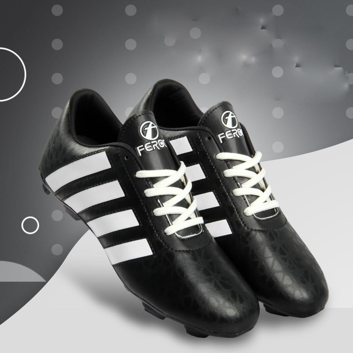 FEROC Grand PRO Black Football Shoe - Image 2
