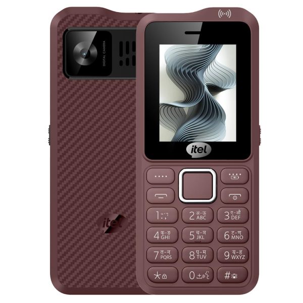 Itel Kingsignal Keypad Mobile Phone | Stronger Signal |1500 mAh 33 Days Standby Super Battery | Type C Charger | KingVoice | Wireless FM with Recording | Auto Call Recording |Kevlar Texture|Purple Red