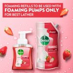 Dettol Foaming Handwash Pump - Strawberry (Pack of 2-250ml each) | Rich Foam | Moisturizing Hand Wash | Soft on Hands - Image 2