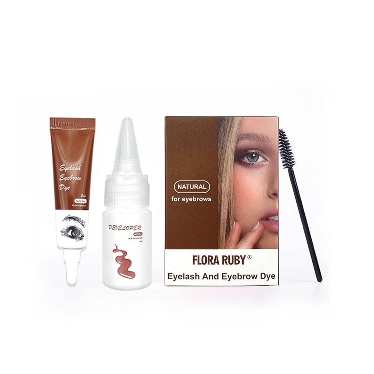 CALANDIS Eyelash Eyebrow Dye Tint Cream Kit Eyebrow Fuller Tinting Kit Light Brown - Image 6
