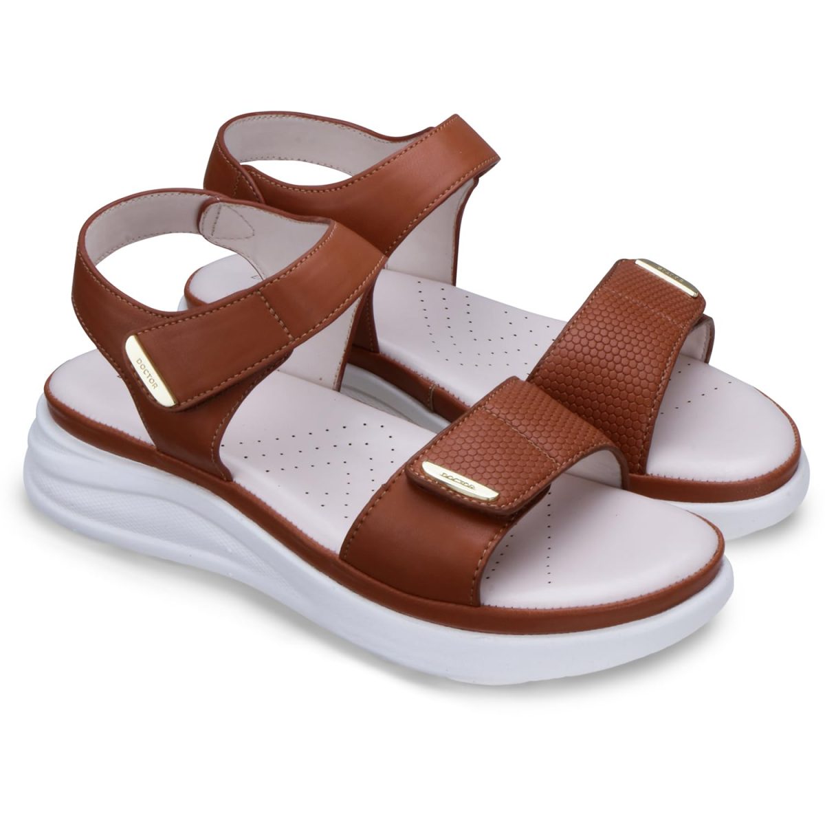 DOCTOR EXTRA SOFT Women's Ultra Lightweight Sandals with Memory Foam Cushion|Stylish & Comfortable|Casual & Non-Slip|Diabetic & Orthopedic Flip Flops with Adjustable Strap Ladies & Girls New-D-610 - Image 5