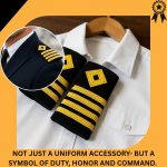 MarinersApp Merchant Navy Captain Soft Epaulettes – Premium Shoulder Rank Epaulettes for Uniform – 4 Stripes with Gold Thread – Professional Navy Officer Accessory – Unisex, Standard Size - Image 7