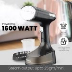 INALSA Garment Steamer for Clothes,Steam Iron Press - Vertical & Horizontal Steaming up to 25g/min, 1600 Watt,340 ml Water tank & 28 sec Fast Heating,Hetaing On/OFF Indicator Light (Cosicosy) - Image 2