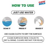 CleanBold Original Magic Eraser, Melamine Sponge I Remove Dirt & Grime in Home Kitchen Bathroom Car Shoe Sneaker Wall Glass I Multipurpose Deep Cleaning I Chemical-Free Nano Magic Sponge I 6 Pcs - Image 4