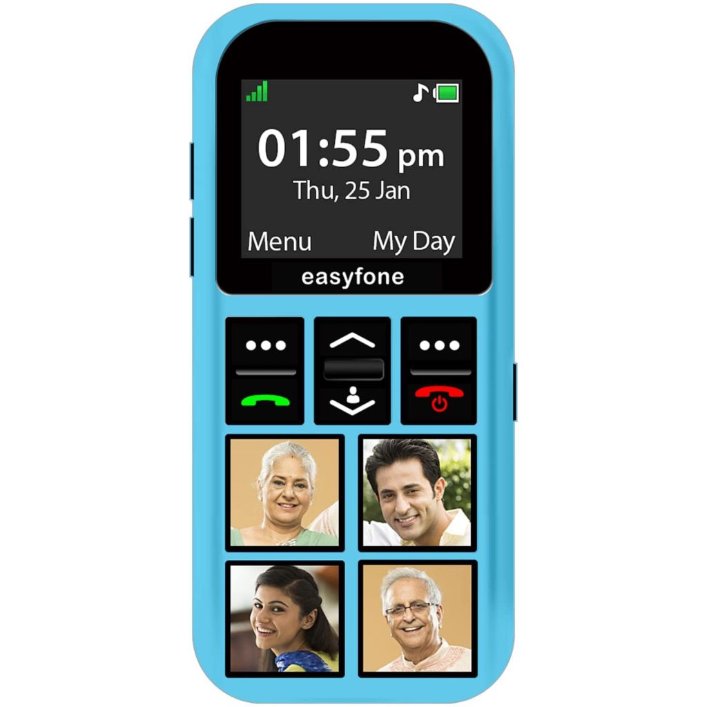 easyfone Star - Safety Device Cum Phone for Kids with SOS, GPS Tracking, Discreet Listening, Photo Dial, No Internet, 10 Days Battery Backup, Parental Control by Seniorworld
