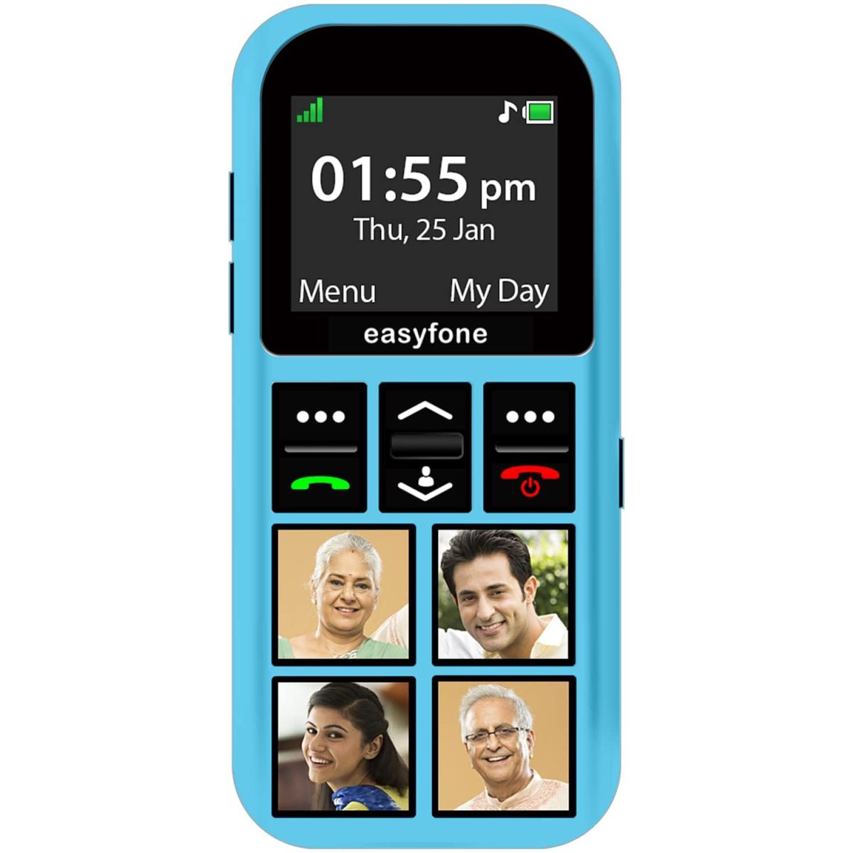 easyfone Star - Safety Device Cum Phone for Kids with SOS, GPS Tracking, Discreet Listening, Photo Dial, No Internet, 10 Days Battery Backup, Parental Control by Seniorworld