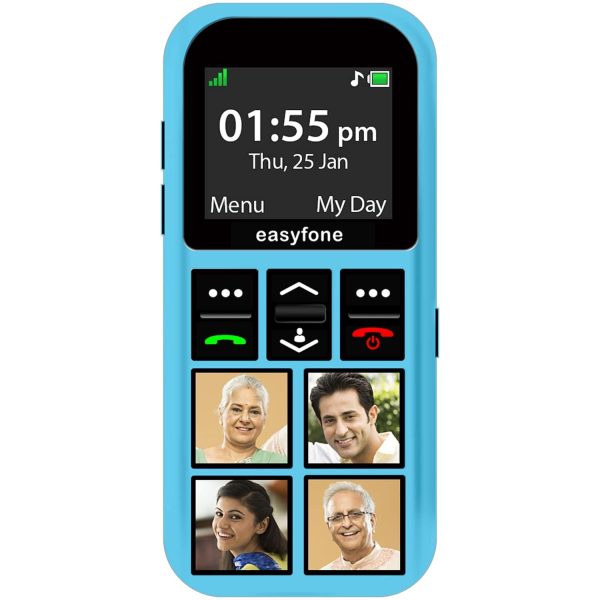 easyfone Star - Safety Device Cum Phone for Kids with SOS, GPS Tracking, Discreet Listening, Photo Dial, No Internet, 10 Days Battery Backup, Parental Control by Seniorworld