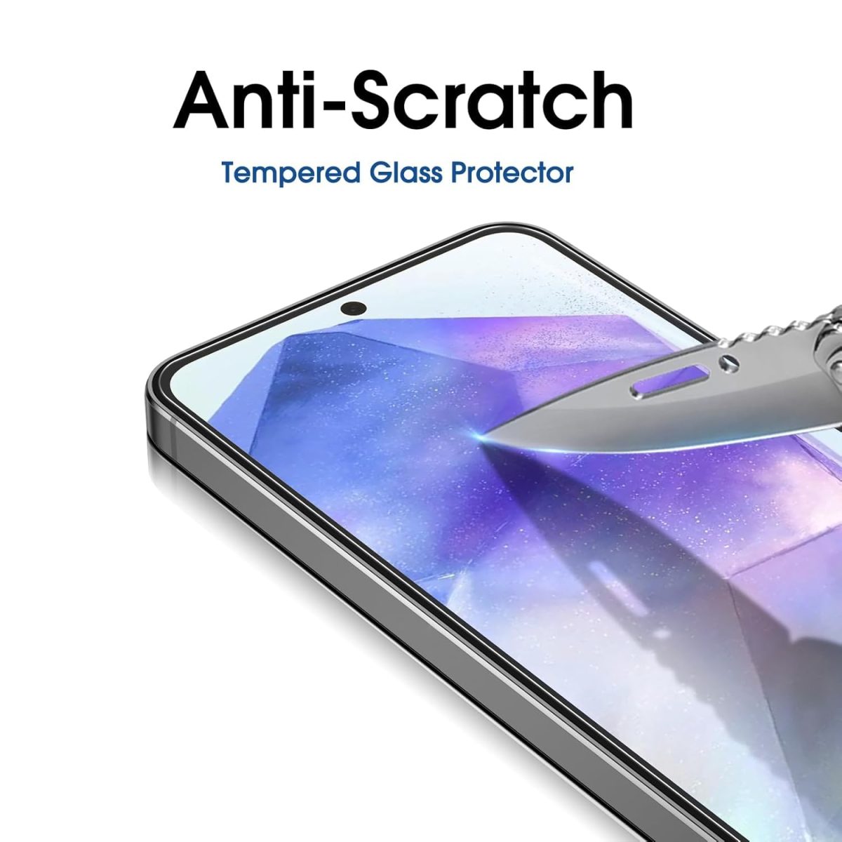 OpenTech® Military-Grade Tempered Glass Screen Protector Compatible For Samsung Galaxy M35 5G (6.6 Inches) With Edge To Edge Coverage And Easy Installation Kit - Image 3