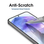 OpenTech® Military-Grade Tempered Glass Screen Protector Compatible For Samsung Galaxy M35 5G (6.6 Inches) With Edge To Edge Coverage And Easy Installation Kit - Image 3