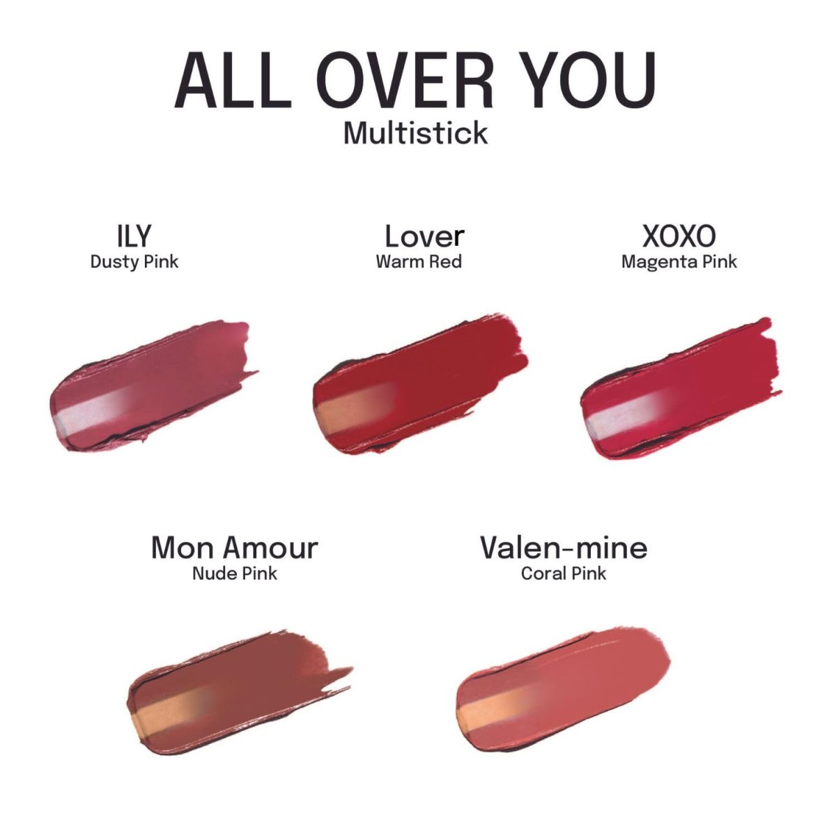 Diam Beauty All Over You Multipurpose Stick - Pigmented, Dewy, Non-comedogenic | Vegan | All Skin Types | Hydrating and Long-Lasting - Mon Amour - Image 2