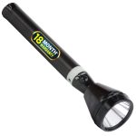 IBELL FL8359 Rechargeable Torch Flashlight,Long Distance Beam Range, Aircraft Aluminium Body with Ultra Bright LED Light(Black)