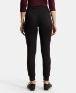 Jockey 1323 Women's Super Combed Cotton Elastane French Terry Slim Fit Mid Rise Joggers with Zipper Pockets - Image 3