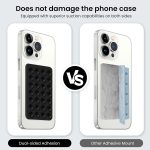 Printme Double-Sided, 2 Pack Suction Cup Phone Case Mount, Anti Slip Silicon Sticky Phone Stand for iPhone and Android, Hands-Free Strong Grip Holder for Selfies and Videos (Multi - Coloured) - Image 3