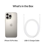 iPhone 16 Pro Max 1 TB: 5G Mobile Phone with Camera Control, 4K 120 fps Dolby Vision and a Huge Leap in Battery Life. Works with AirPods; Natural Titanium - Image 6
