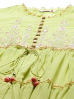 Juniper Women's Chiffon Layered and Tiered Kurta - Image 2