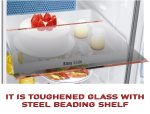 TIKSHA ENTERPRISES (490=495) 370 MM TOUGHENED Glass with Rose Gold Bidding Compatible for HAIER Double Door. - Image 3
