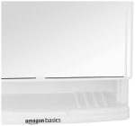 amazon basics Plastic Multipurpose, Wall-Mounted Storage Cabinet with Mirror (White) - Image 7