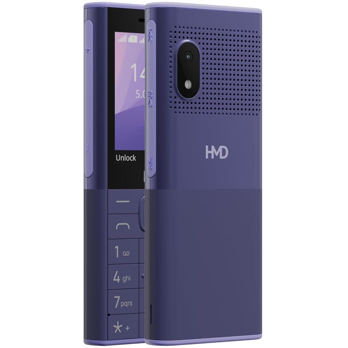 HMD 150 Music | Built-in Powerful Loud Speaker & Dedicated Music Buttons | Music Player and Wireless FM Radio | 2500 mAh Battery & Type C Fast Charger | Built-in UPI App with Scan & Pay | Purple - Image 4
