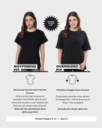 Bewakoof Women's Graphic Printed 100% Cotton T-Shirt - Oversized Fit, Round Neck, Half Sleeves - Image 4