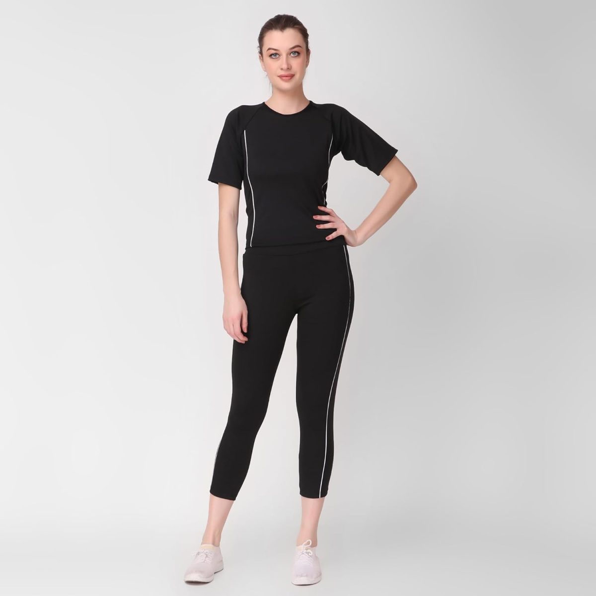 Benzos Women's Body Fitted Gym Running Sports Track Suit | Regular Casual Fit | Track Suit for Girls & Women | Fabric - Polyester Blend - Image 5
