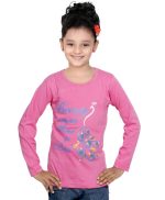 IndiWeaves Girls Cotton 3 Full Sleeves Printed T-Shirt Pack of - Image 3