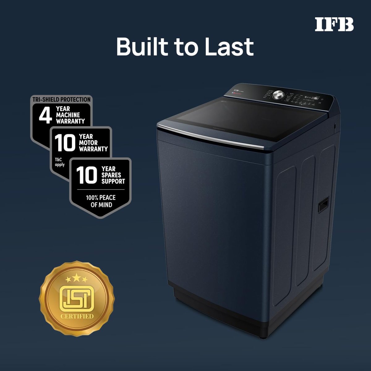 IFB 11 Kg 5 Star with DeepClean® Technology, AI Powered, Fully Automatic Top Load Washing Machine (2025 Model, TL111RB2SN, PowerSteam®, Inbuilt Heater, 5D Wash, Aqua Energie, Royal Blue) - Image 12