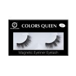 Colors Queen Magnetic Eyeliner Eyelashes for Women | Eye Makeup Lash 5D, Fake Eyelash Long Natural Eyelashes 1 Pair with 5g Eyelash Glue (06) - Image 2