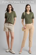 Van Heusen Women's Cotton Regular Fit Half Sleeve V-Neck Casual T-Shirt - Image 6