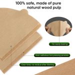 Cone Shaped Unbleached All Natural Coffee Filters, Coffee Filters - Size 02, Natural Paper Coffee Filter, No Blowout, Disposable for Pour Over and Drip Coffee Maker (2-4 Cup) 100 Count - Image 2