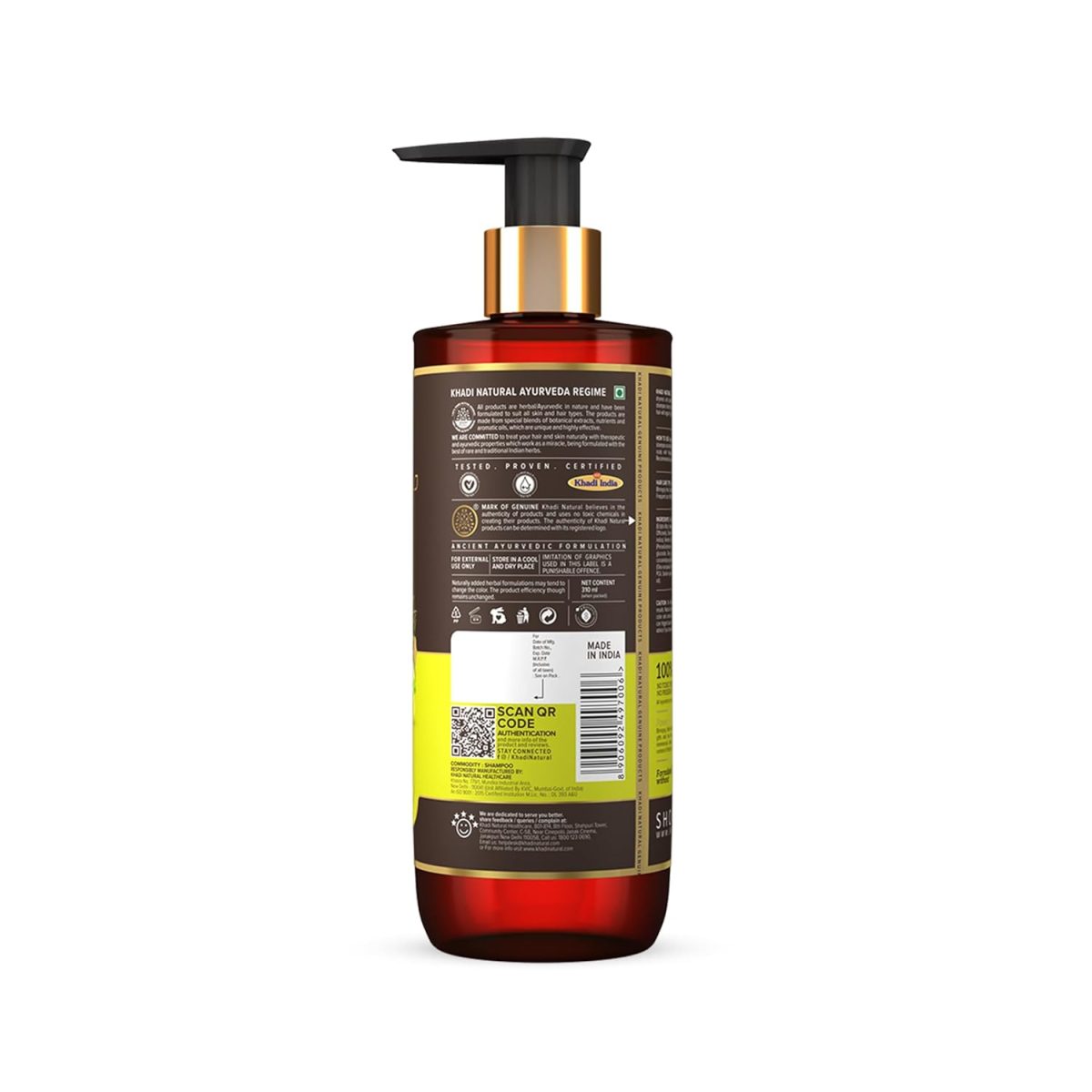Khadi Natural Amla & Bhringraj Shampoo | Smoothes & Softens Hair | SLS & Paraben Free | Powered by Botanicals | Suitable for All Hair Types | 310ml - Image 8