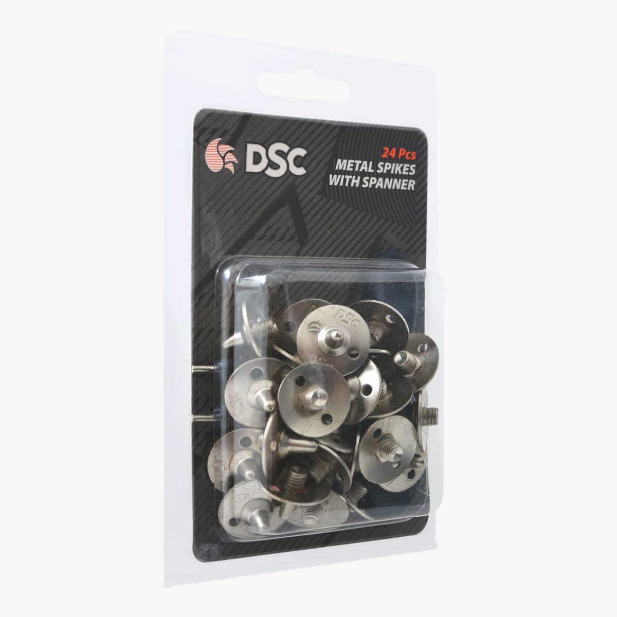 DSC Unisex Adult's Metallic-Fiber Metal Spikes & Spanner for Cricket Shoes, Multicolour - Image 2