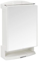 amazon basics Plastic Multipurpose, Wall-Mounted Storage Cabinet with Mirror (White) - Image 5