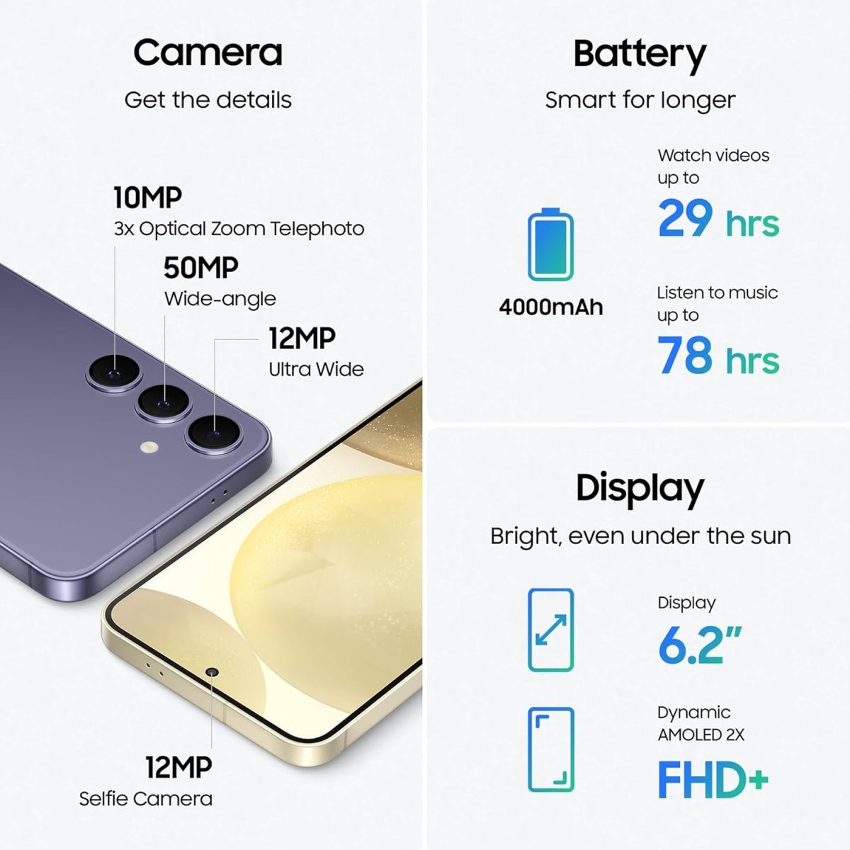 Samsung Galaxy S24 5G AI Smartphone (Amber Yellow, 8GB, 128GB Storage) with Other Offers - Image 4