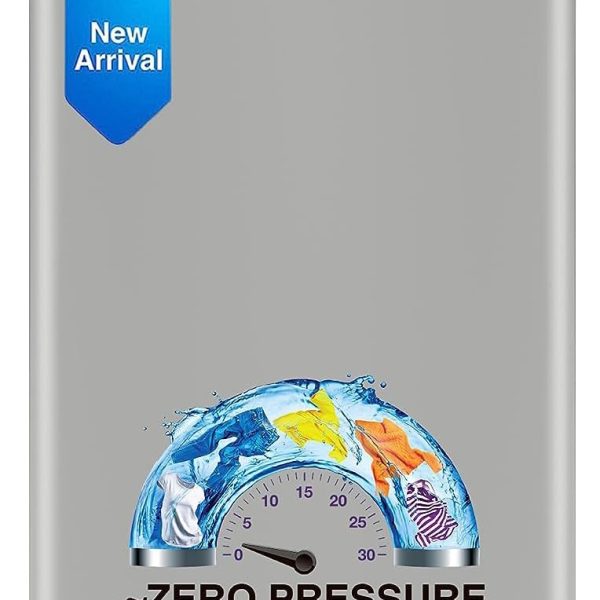 Godrej 7 Kg 5 Star Zero Pressure Technology Fully-Automatic Top Load Washing Machine Appliance With 26 Customisable Wash programs (WTEON VLVT 70 5.0 FDTN SVGZ, Silver Glaze)