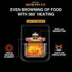 INALSA Air Fryer 3.5 ltr|1400 W with Air Crisp Technology|Temperature & Timer Control|8 Preset Menu & Digital Display|Air fry, Bake,Roast,Reheat,Dehydrate|Airfryer Recipe book-NutriFry 3.5 - Image 7