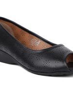 Bata Womens Sarina Peeptoe Ballerinas, (6514041) - Image 5