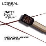 L'Oréal Paris Eye Liner, Ultra-Precise Tip, Waterproof, Fade-Proof and Smudge-proof, Matte Signature, Brown, 19g, - Image 3