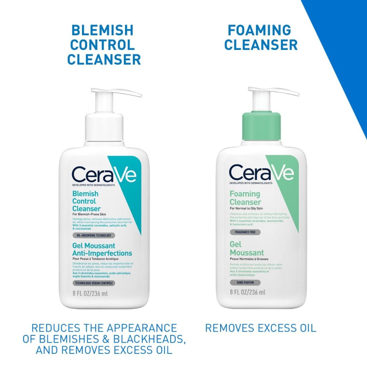 Cerave Blemish Control Cleanser with 2% Salicylic Acid & Niacinamide for Acne Prone Skin, Controls Acne & Spots, Unclog Pores & Reduces Blemishes, 236ml - Image 11
