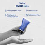 Arata Flax Seed Extract Styling Hair Gel | Medium to Strong Hold | Sleek, Slicked Back Styles | Manages Frizzy Hair and Flyaways | Non-Sticky, Alcohol Free Formula | 150 ML - Image 3